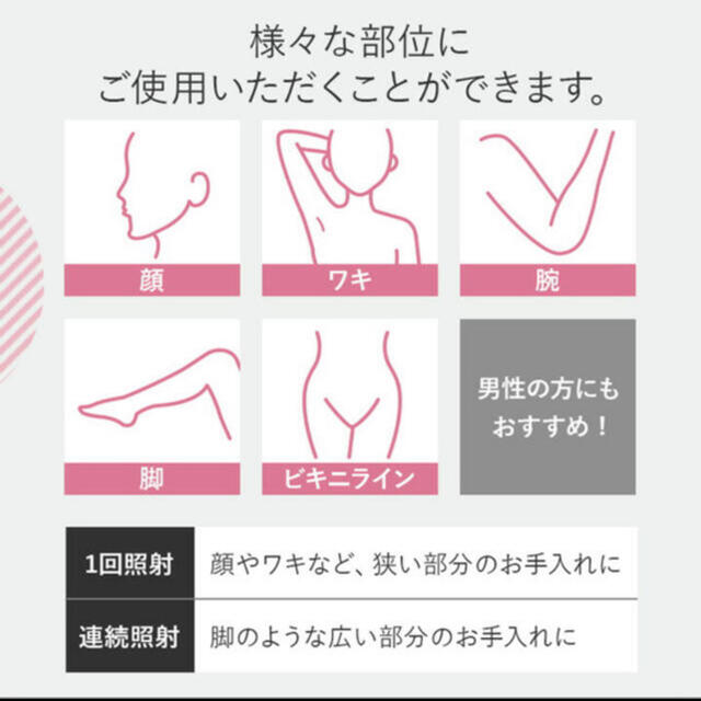 脱毛器 スムーズスキン bare+  コスメ/美容のボディケア(脱毛/除毛剤)の商品写真