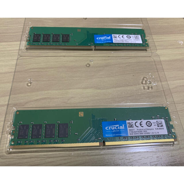 crucial 8GBx2(16GB) DDR4 2666 PCパーツ