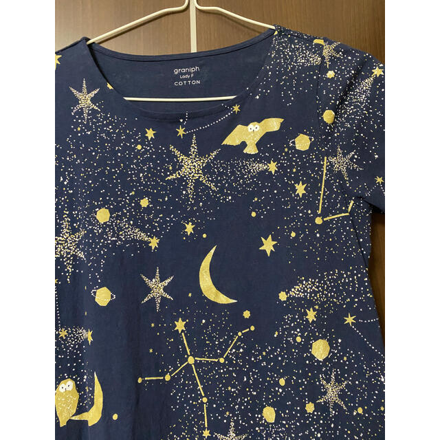 Design Tshirts Store graniph(グラニフ)のグラニフ ふくろう 星座 ワンピース レディースのワンピース(ひざ丈ワンピース)の商品写真