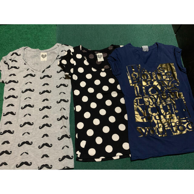 ZARA(ザラ)のZARA デザインTシャツ3点セット　Sサイズ レディースのトップス(Tシャツ(半袖/袖なし))の商品写真