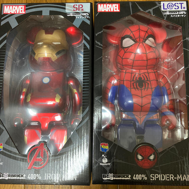 MARVEL Happyくじ BE@RBRICK/スパイダーマン L@ST賞