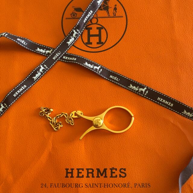 HERMES★グローブホルダー★ゴールド★チャーム