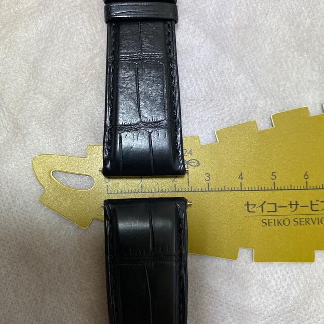 Jaeger-LeCoultre(ジャガールクルト)のジャガー・ルクルト　アリゲーターブラック革ベルト　 メンズの時計(レザーベルト)の商品写真