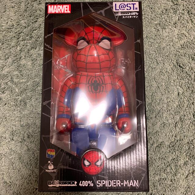 フィギュアMARVEL happyくじ　ベアブリック　ラストワン　スパイダーマン