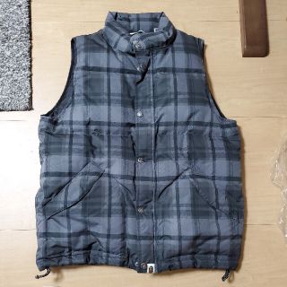 A BATHING APE PERTEX DOWN VEST BLACK