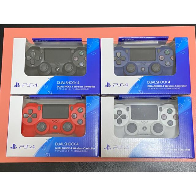 4個　新品　未開封　PS4 純正デュアルショック4 ジェットブラック