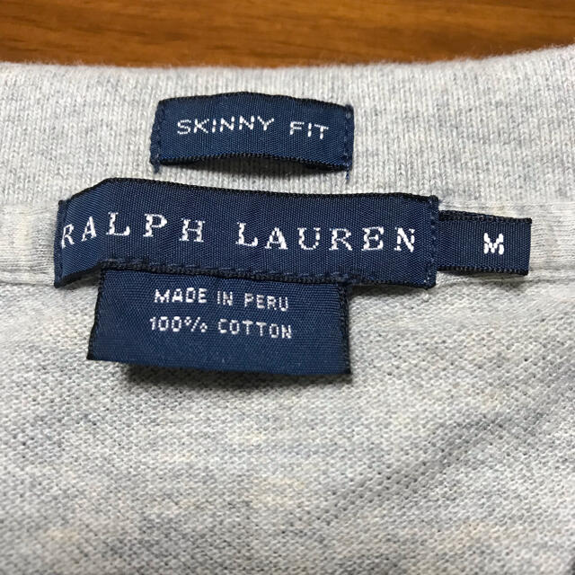POLO RALPH LAUREN(ポロラルフローレン)の90s ラルフローレン SKINNY FIT 半袖 ロゴ刺繍 ポロシャツ　M レディースのトップス(ポロシャツ)の商品写真