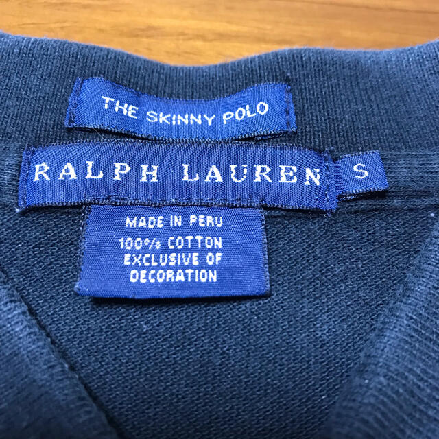 POLO RALPH LAUREN(ポロラルフローレン)のラルフローレン SKINNY ビッグロゴ ロゴ刺繍 ビッグポニー ポロシャツ　S レディースのトップス(ポロシャツ)の商品写真