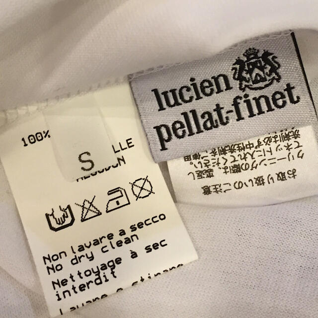 ルシアンペラフィネ コットン 長袖 トップス  SIZE S ホワイト レディースのトップス(Tシャツ(長袖/七分))の商品写真
