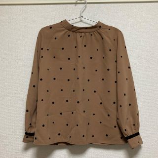 マジェスティックレゴン(MAJESTIC LEGON)のMAJESTIC LEGON 袖スカラップドットブラウス(シャツ/ブラウス(長袖/七分))