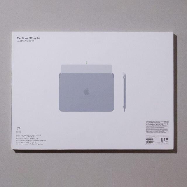 Apple(アップル)の新品未開封 Apple純正 MacBook用 レザースリーブ ブラウン スマホ/家電/カメラのPC/タブレット(PC周辺機器)の商品写真
