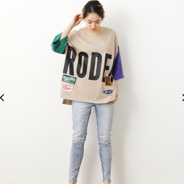 RODEO CROWNS(ロデオクラウンズ)の❤新品未使用AROUND LOGO BIGトップス❤ レディースのトップス(Tシャツ(半袖/袖なし))の商品写真