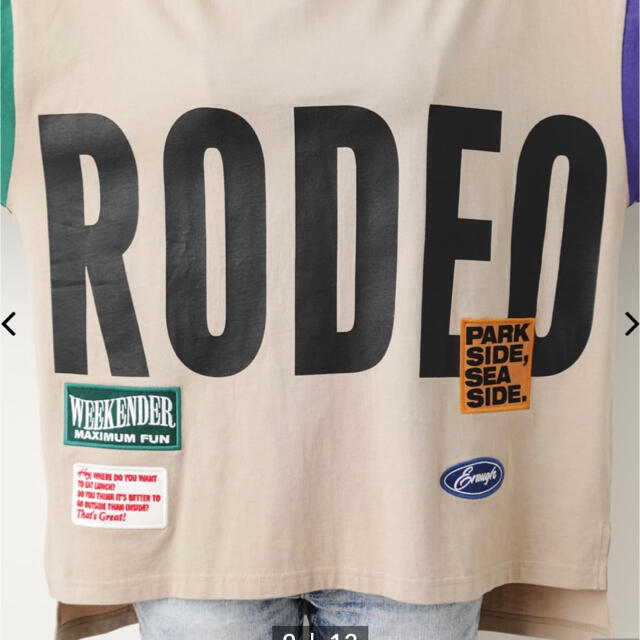 RODEO CROWNS(ロデオクラウンズ)の❤新品未使用AROUND LOGO BIGトップス❤ レディースのトップス(Tシャツ(半袖/袖なし))の商品写真
