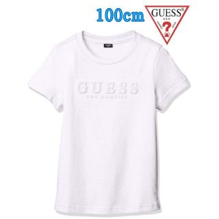 ゲス(GUESS)のGUESS(ゲス)ホワイトTシャツ 100cm(Tシャツ/カットソー)