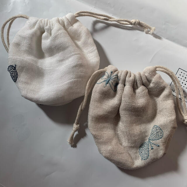 mina perhonen(ミナペルホネン)のミナペルホネン　ミニ巾着2個セット ハンドメイドのファッション小物(ポーチ)の商品写真