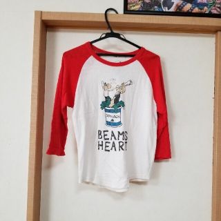 ビームス(BEAMS)の七分丈Tシャツ　BEAMS HEART　Fsize(Tシャツ(長袖/七分))