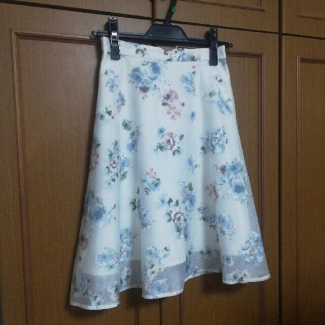 PROPORTION BODY DRESSING(プロポーションボディドレッシング)のプロポ　スカート　シースルー　花柄　夏　フラワー レディースのスカート(ひざ丈スカート)の商品写真