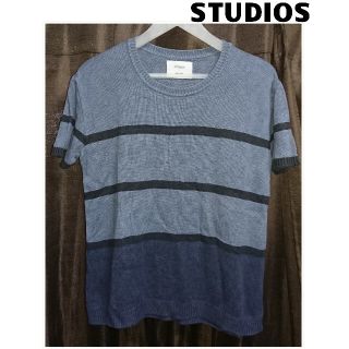 ステュディオス(STUDIOUS)のSTUDIOS サマーニット カットソー Tシャツ(Tシャツ/カットソー(半袖/袖なし))