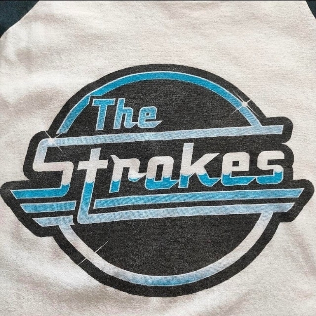 ヴィンテージ当時物THE STROKESストロークスラグランTシャツ メンズのトップス(Tシャツ/カットソー(七分/長袖))の商品写真