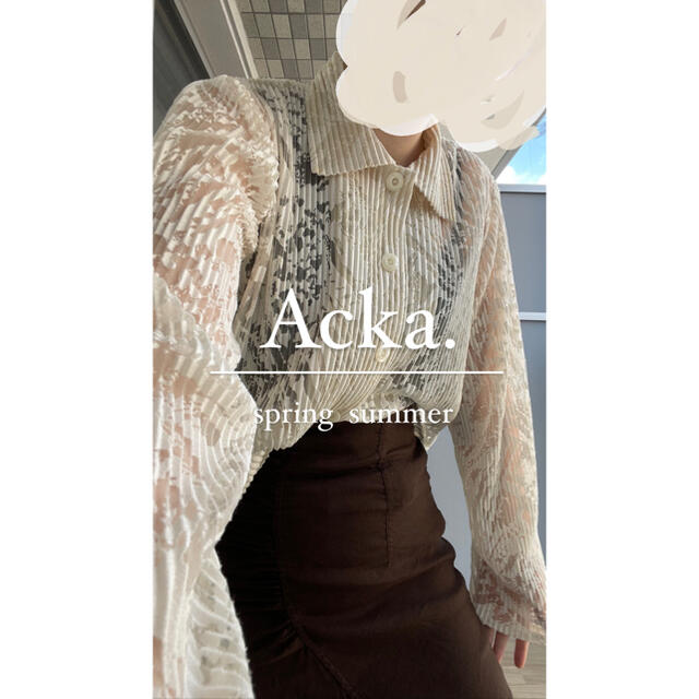 SNIDEL(スナイデル)のAcka シアーシャツ レディースのトップス(シャツ/ブラウス(長袖/七分))の商品写真