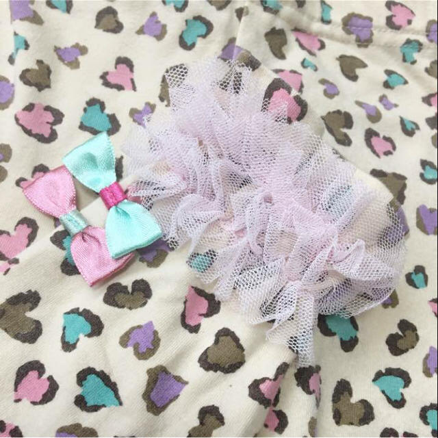 交渉中パンパンチュチュ☆used☆90☆チュール付レオパードレギンスの通販 by Gentle princess|ラクマ 新品特価
