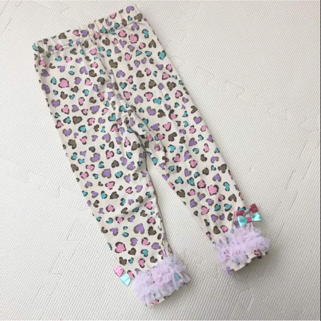 交渉中パンパンチュチュ☆used☆90☆チュール付レオパードレギンスの通販 by Gentle princess|ラクマ 新品特価