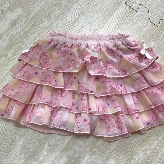 ベルメゾン(ベルメゾン)のレギンス　スカート　フリフリ キッズ/ベビー/マタニティのキッズ服女の子用(90cm~)(パンツ/スパッツ)の商品写真