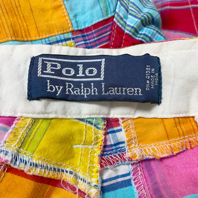 POLO RALPH LAUREN(ポロラルフローレン)の【激レア】ポロラルフローレン　ショートパンツ　パッチワーク　マルチカラー　36 メンズのパンツ(ショートパンツ)の商品写真