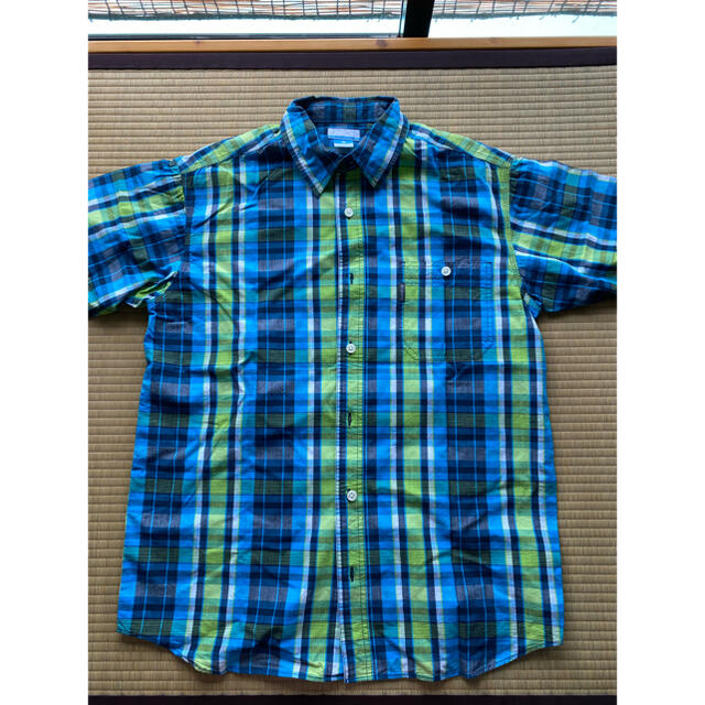 Columbia(コロンビア)のColumbia コロンビア 半袖シャツ 青 メンズのトップス(シャツ)の商品写真
