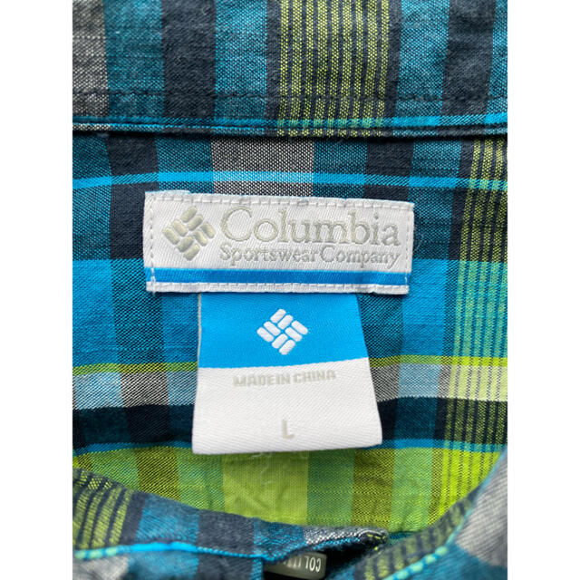 Columbia(コロンビア)のColumbia コロンビア 半袖シャツ 青 メンズのトップス(シャツ)の商品写真