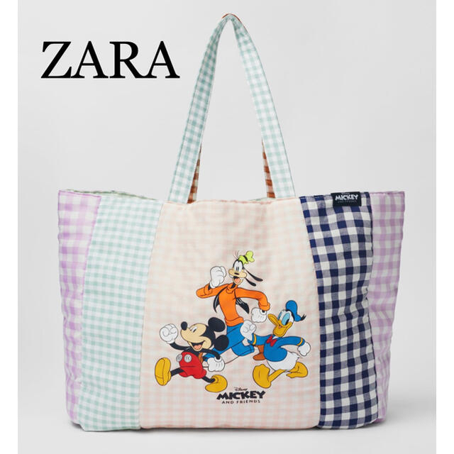 Disney(ディズニー)の【新品未使用】ZARA ザラ　ミッキー　トートバック レディースのバッグ(トートバッグ)の商品写真