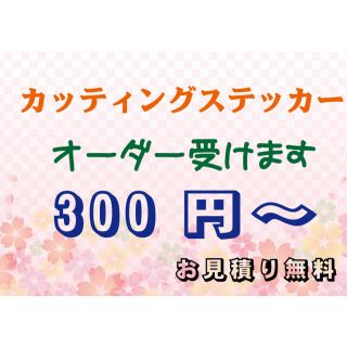 カッティングステッカーオーダー制作 作成　シール デカール 切り文字オリジナル(ステッカー)