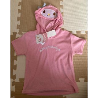 マイメロディ(マイメロディ)の【新品未使用】マイメロディ　フード付　100cm(Tシャツ/カットソー)