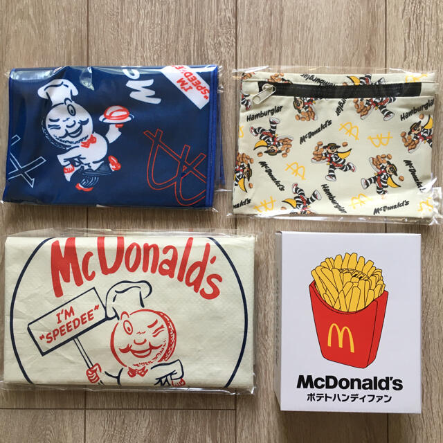 10％OFF10％OFFマクドナルド ビッグスマイルバッグ グッズのみ4点セット ノベルティグッズ