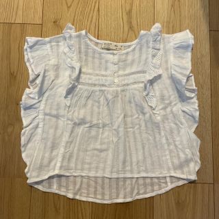 ザラキッズ(ZARA KIDS)のZARA ザラ　ザラキッズ　トップス　フリル　ブラウス　110(ブラウス)