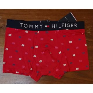 トミーヒルフィガー(TOMMY HILFIGER)のトミーヒルフィガー　新品　メンズ　ボクサーパンツ(レッドS)(ボクサーパンツ)