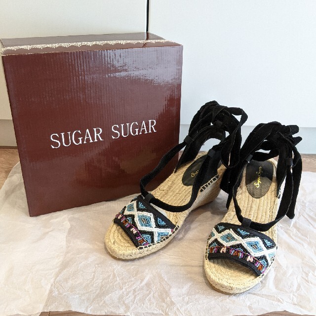 新品 SUGAR SUGAR サンダル 未使用 ウェッジソール シュガーシュガー - 靴
