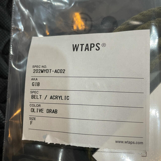 W)taps(ダブルタップス)のWTAPS ベルト オリーブ メンズのファッション小物(ベルト)の商品写真