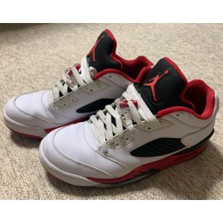 ナイキ(NIKE)の【売り尽くしセール】JORDAN5 RETRO LOW FIRE RED(スニーカー)