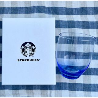 スターバックスコーヒー(Starbucks Coffee)のスターバックス 新品 ハンドメイド グラス ブルー 296ml コップ(グラス/カップ)