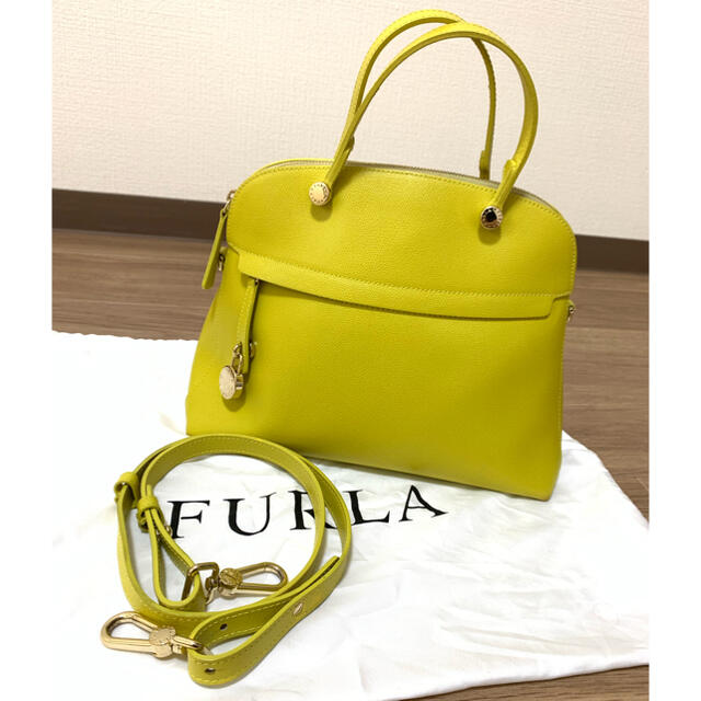 フルラ FURLA パイパー ハンドバッグ ショルダーバッグ イエロー-