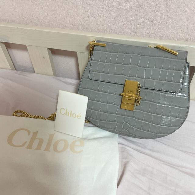 Chloe(クロエ)のchloe drew ショルダーバッグ　ドリュー　水色　ブルー　グレー レディースのバッグ(ショルダーバッグ)の商品写真