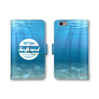 波 iPhoneケース 手帳型 スマホケース スマホカバー ほぼ全機種対応(iPhoneケース)