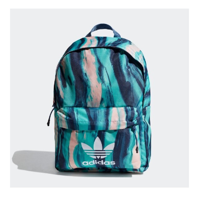 adidas(アディダス)のアディダス ❣ リュック ピンク ブルー 緑 グリーン マーブル 柄 模様 レディースのバッグ(リュック/バックパック)の商品写真