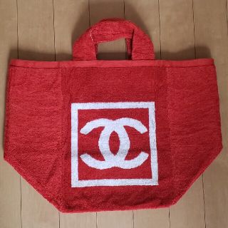 シャネル(CHANEL)のCHANEL　スポーツライン　パイル地ビーチバッグ　美品(トートバッグ)