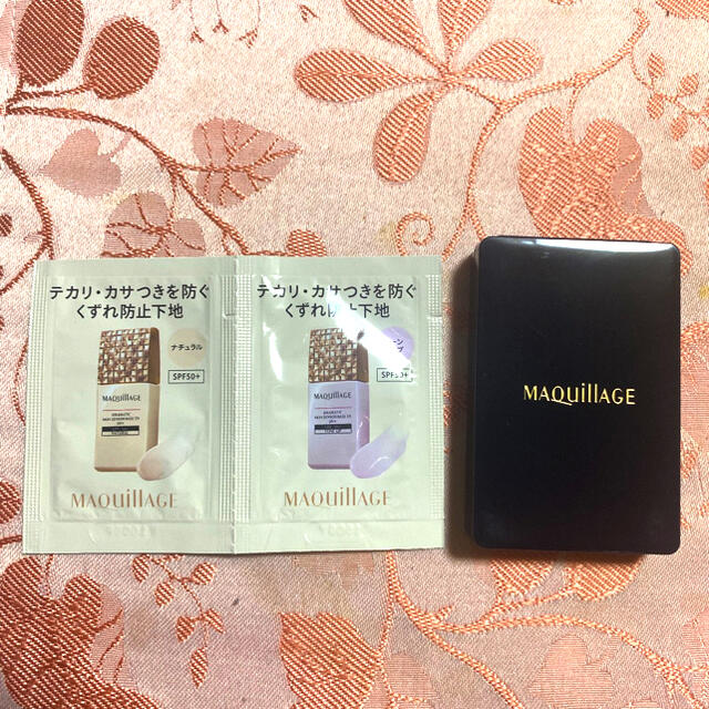 MAQuillAGE(マキアージュ)のマキアージュ スポンジ & 化粧下地サンプル　新品未使用 コスメ/美容のキット/セット(サンプル/トライアルキット)の商品写真