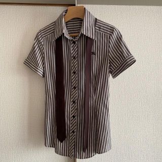 バーバリーブルーレーベル(BURBERRY BLUE LABEL)のBurberry ブルーレーベル　ストライプシャツ(シャツ/ブラウス(半袖/袖なし))