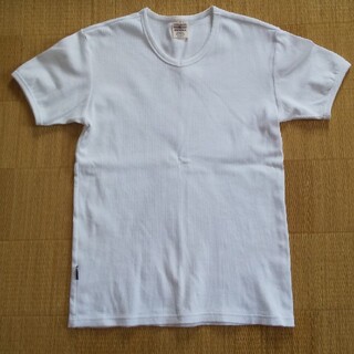 アヴィレックス(AVIREX)のAVIREX VネックストレッチTシャツ無地 size M ホワイト(Tシャツ/カットソー(半袖/袖なし))