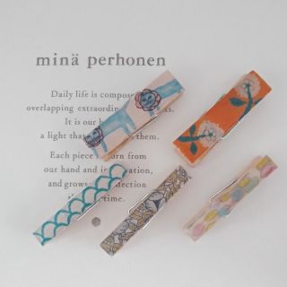 ミナペルホネン(mina perhonen)のミナペルホネン　ウッドクリップ5個set　ハンドメイド(その他)