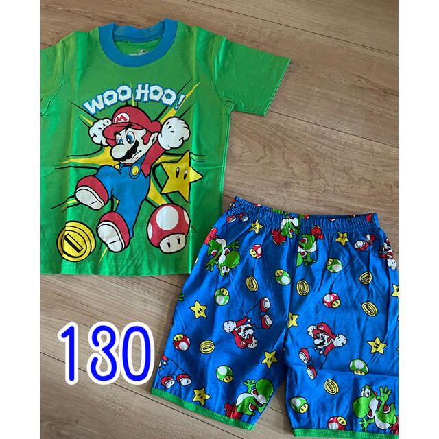 キッズ　パジャマ　マリオ　130 キッズ/ベビー/マタニティのキッズ服男の子用(90cm~)(パジャマ)の商品写真